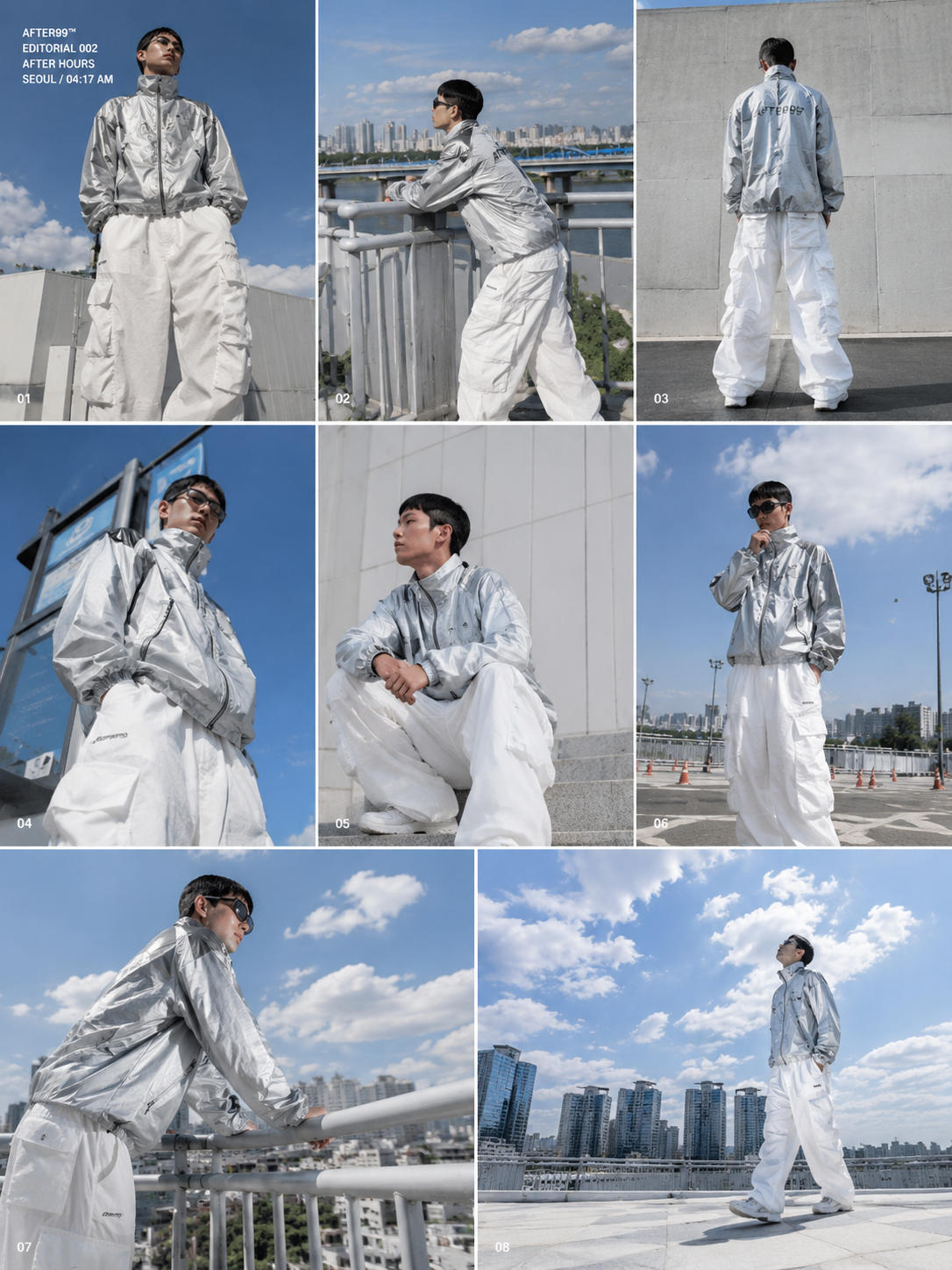 AFTER99 Editorial 002 campaign contact sheet